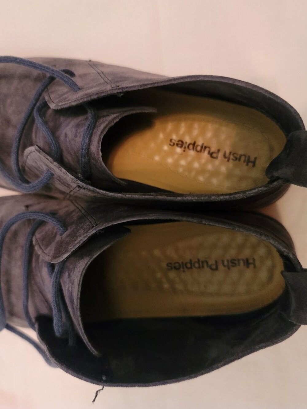 Hushpuppies Grey Suede Booties-Size 8
